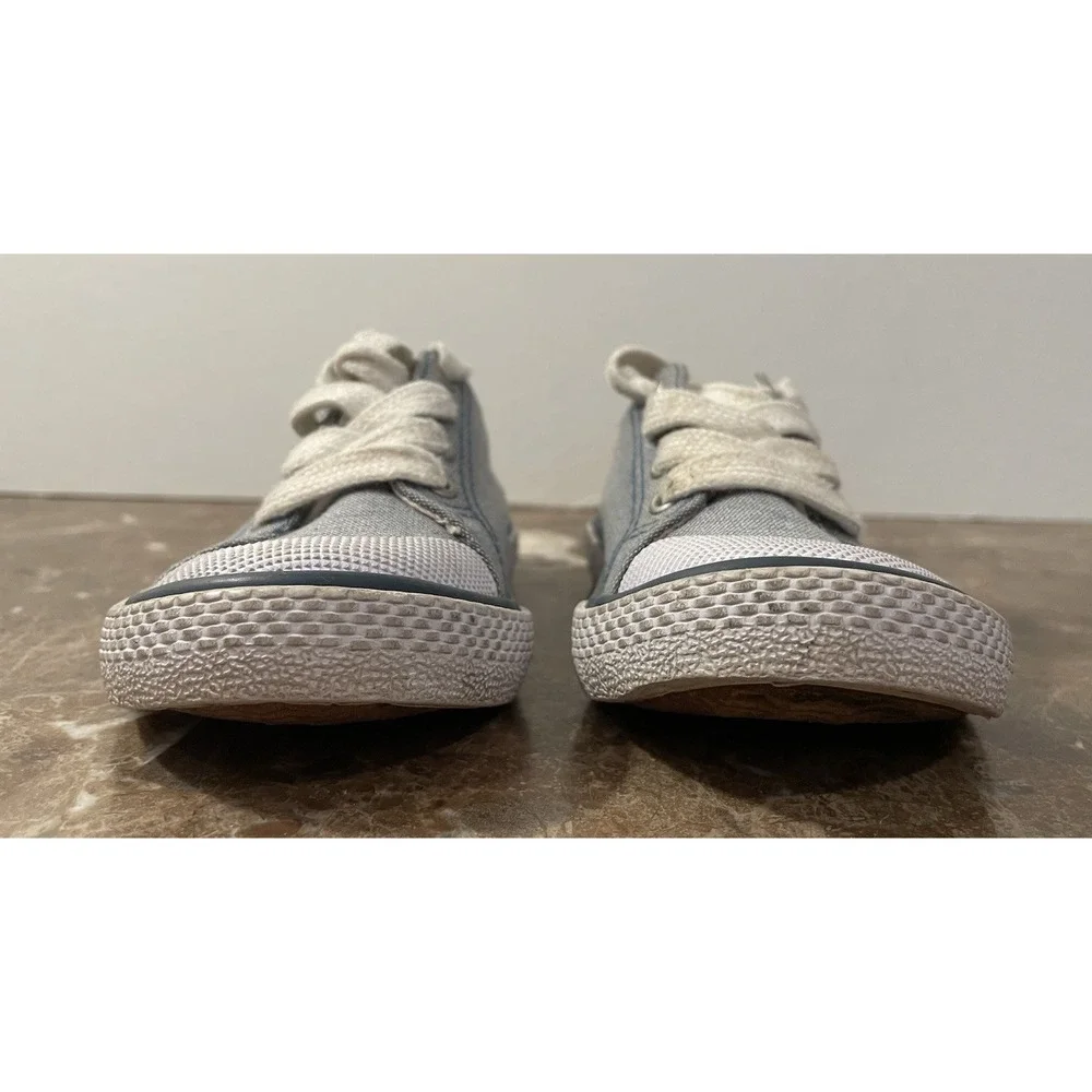 Polo Ralph Lauren Toddler Kid Baby Blue Denim Pink Sneakers Shoes Laces‎ Size 5